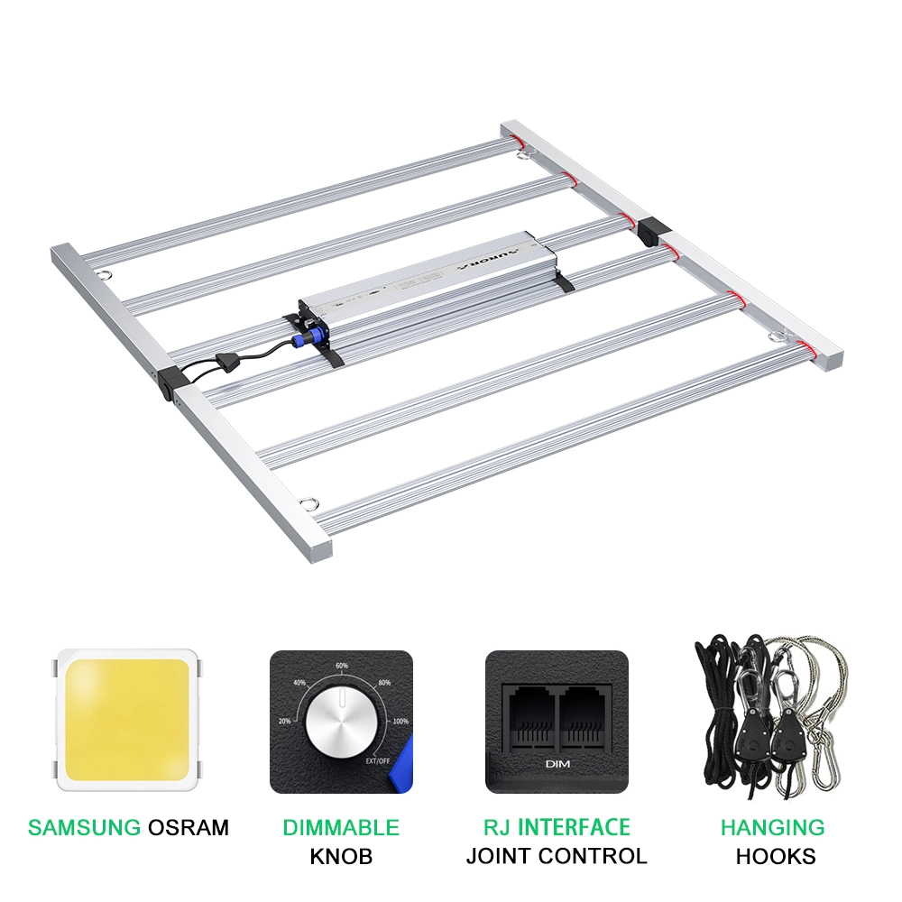 Folding Full Spectrum Lm301b LED Chips Commercial Horticulture 680W LED Grow Light